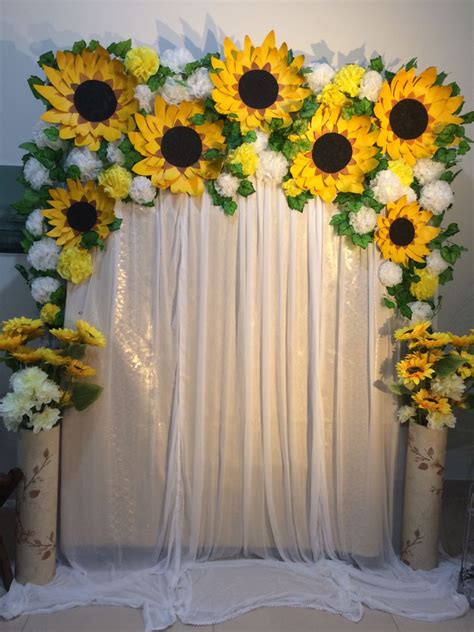 sunflower backdrop ideas